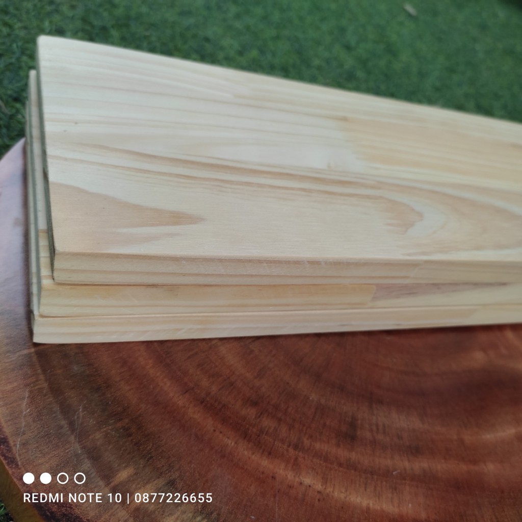Tổng Kệ gỗ treo tường thanh thẳng Sâu 9cm và 12cm HPKTT 22 -  1 thanh kệ gỗ decor thanh thẳng gỗ thông