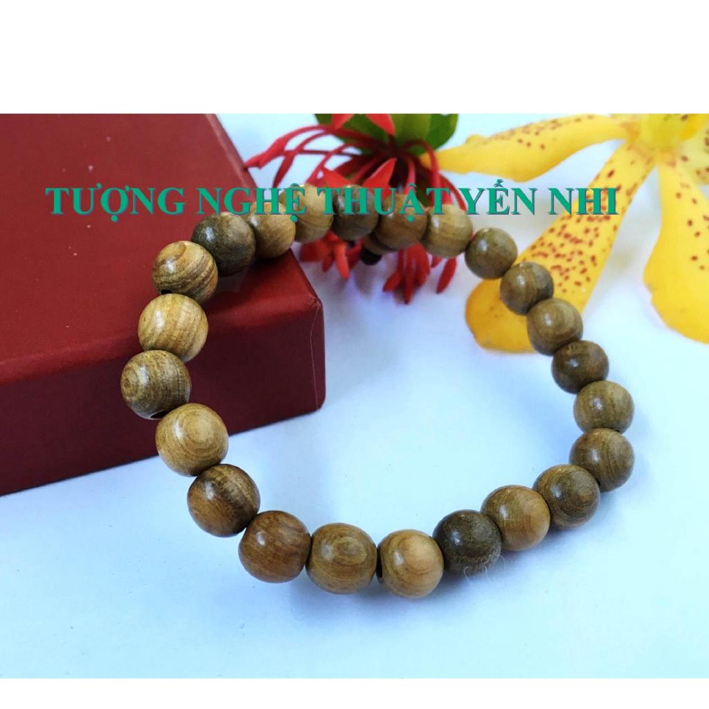 Vòng tay phong thủy cao cấp gỗ Xá xị hạt 8mm-không hồ