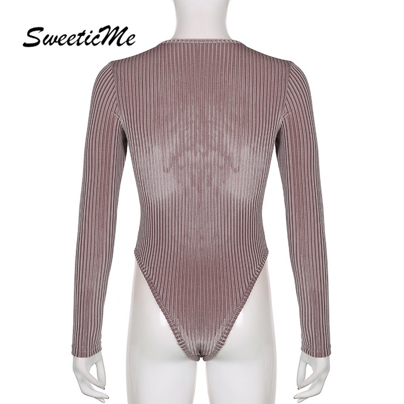 Bộ áo liền quần cổ tròn dáng ôm thời trang quyến rũ cho nữ 2021 | BigBuy360 - bigbuy360.vn