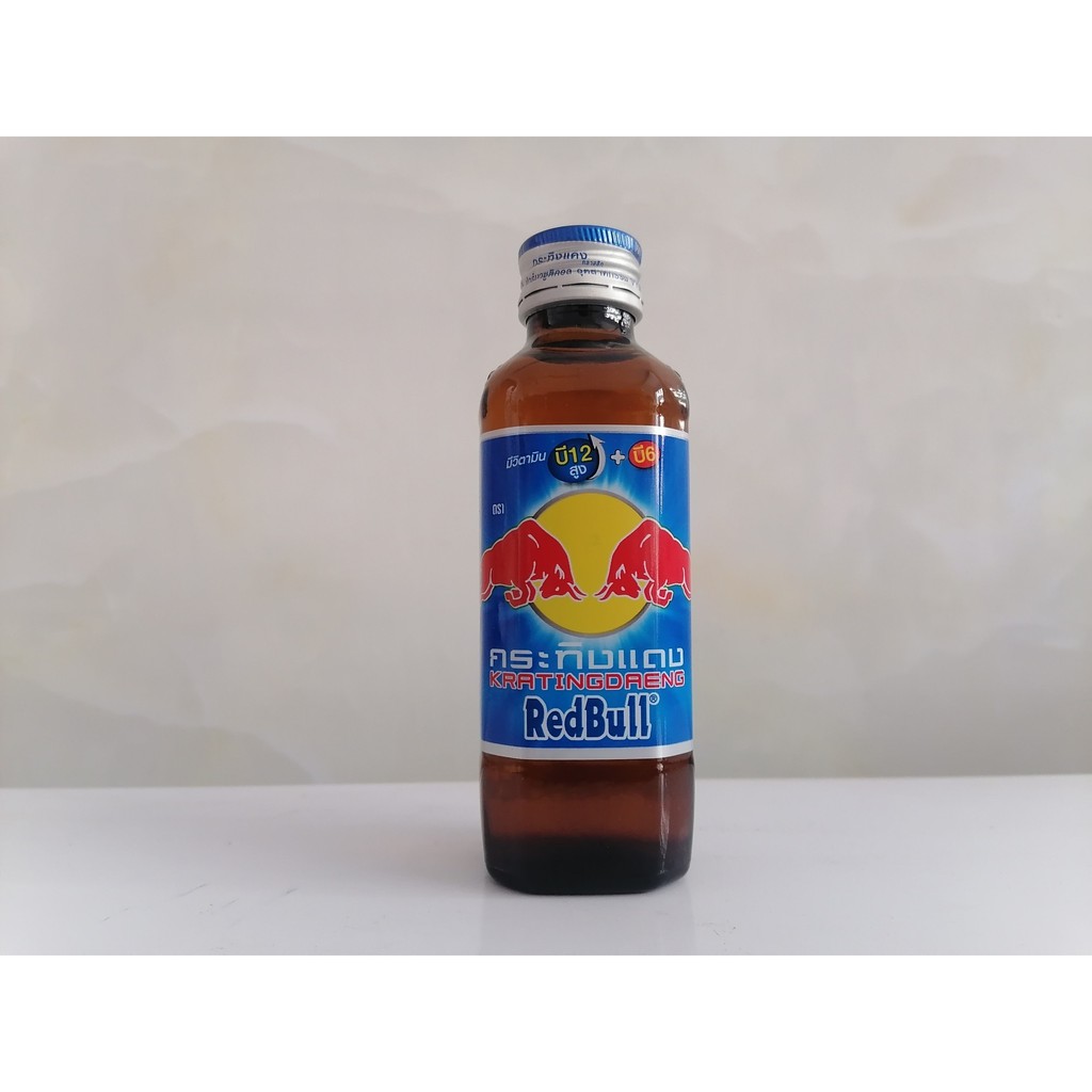 [Lốc 10 chai thủy tinh] Nước tăng lực (Bò Húc) Thái REDBULL 150ml (halal)