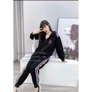 Bộ thể thao sọc màu