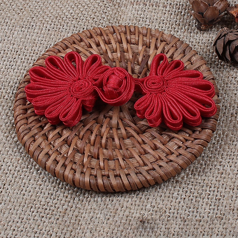 Bộ Quần Áo Phong Cách Trung Hoa QJ ​Nút Thắt Hình Hoa / Ếch Dùng May Áo Choàng Sweater