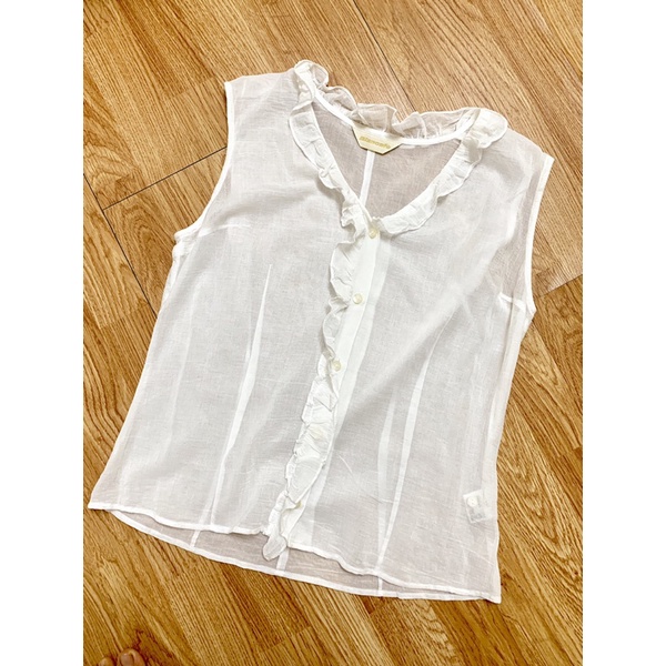 Áo sơ mi vải lụa xô vintage