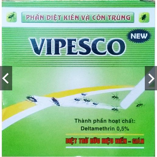 Phấn diệt kiến, diệt gián, diệt côn trùng Vipesco (10 Viên) (trắng)