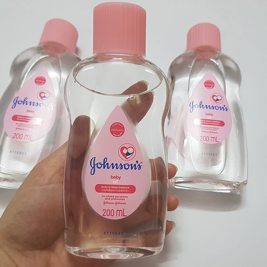 Dầu Mát Xa Dưỡng Ẩm Em Bé Johnson's Baby Oil Pink 200m