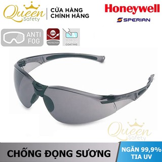 Kính bảo hộ Honeywell A800 kính chống bụi cực nhẹ, chống bụi, chống tia UV, chống đọng sương (Màu đen)