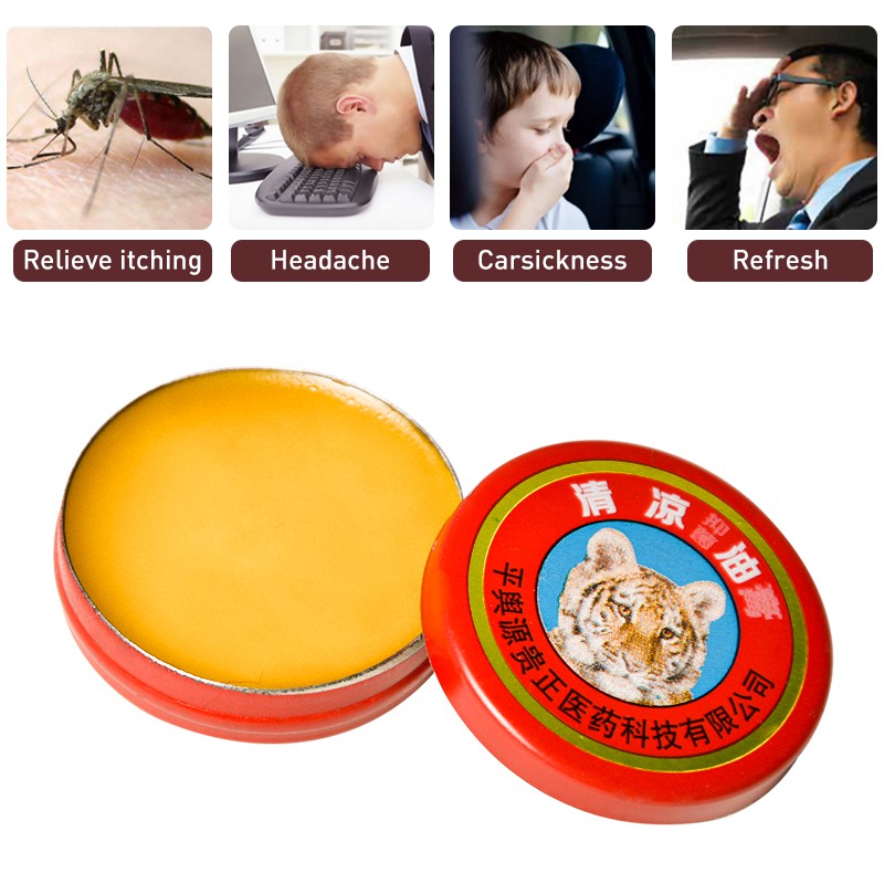 10Pcs Tiger Balm Refreshing Cooling Headache Dizziness Pain Relief Muscular Relax Essential Oil