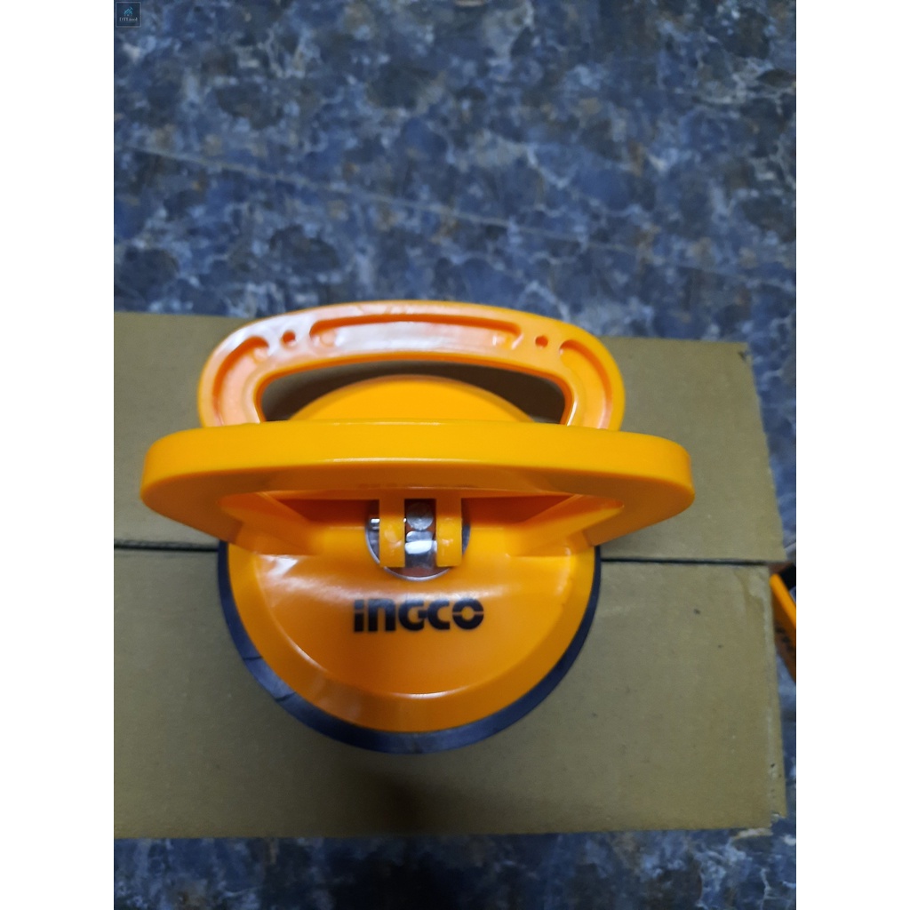 Hít 1 chấu. Hít kính và gạch. Giác hút kính cầm tay INGCO HSU012501 lục hút đến 25kg