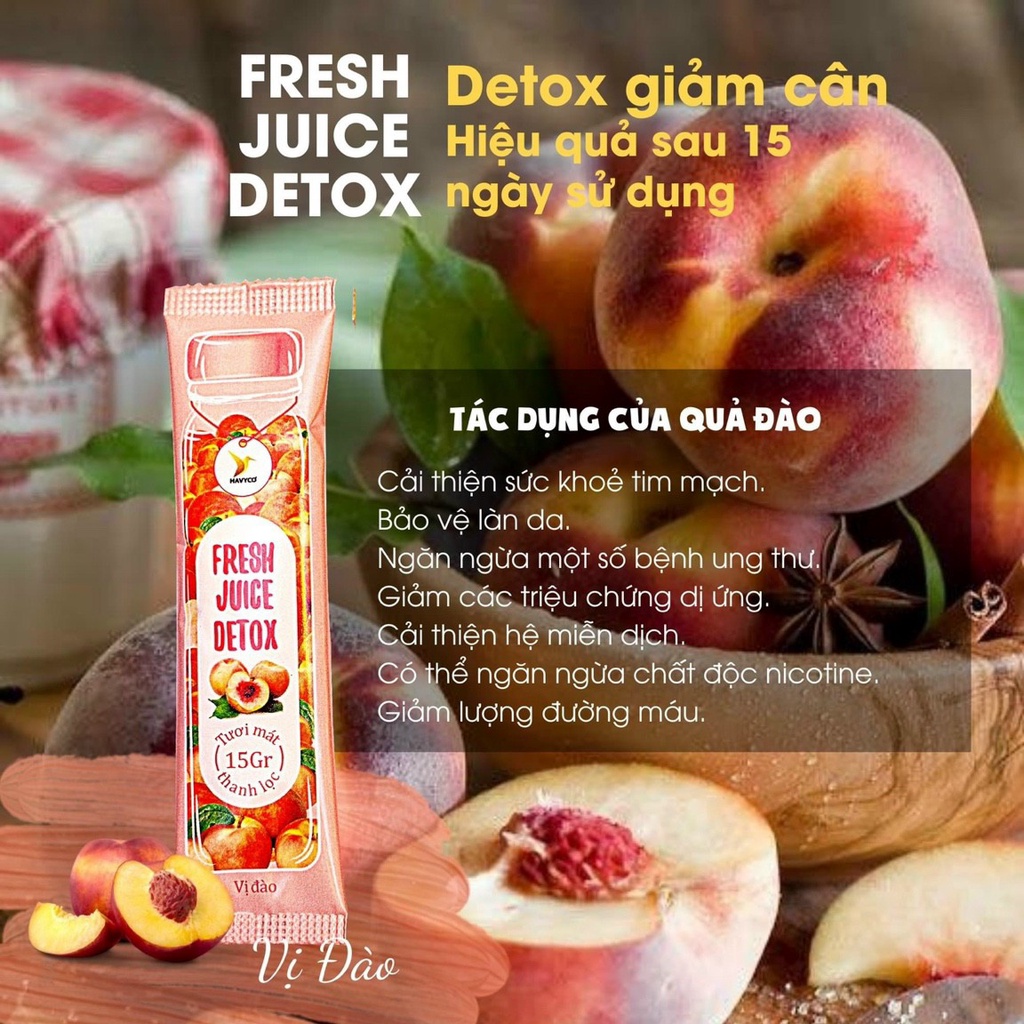 Fresh Juice Detox Havyco trái cây giúp thanh nhiệt giải độc hiệu quả (chính hãng cty 100%)