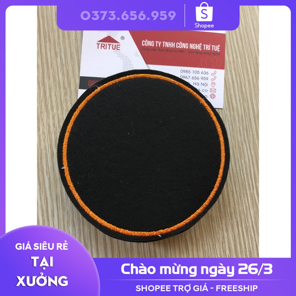 Miếng lót cốc vải nỉ có sẵn bán lẻ từ 1 chiếc, đế lót ly vải nỉ có sẵn, Lót cốc vải nỉ thấm hút nước tốt. đế lót cốc vải