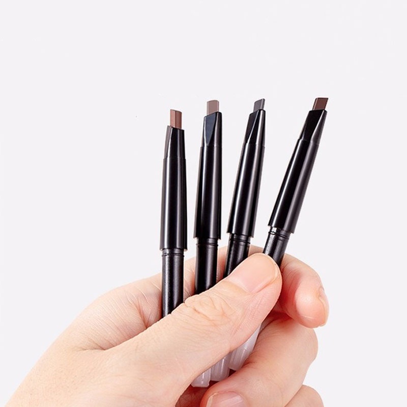 [Hàng mới về] Bút Chì Kẻ Lông Mày Hai Đầu Thiết Kế Xoay Tự Động Với Ngòi Có Thể Thay Thế