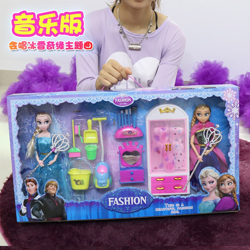 Bộ Đồ Chơi Búp Bê Barbie Công Chúa Elsa Trong Phim Frozen