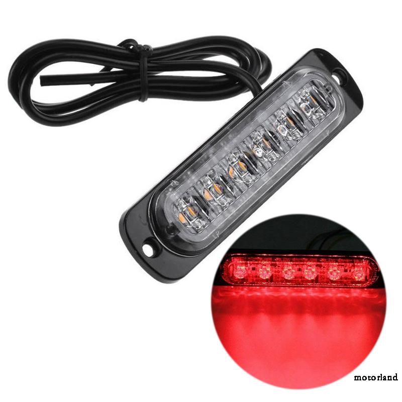 Đèn Led thanh cảnh báo 6 bóng 12V-24V DC trong suốt 333mA bằng nhựa chất lượng cao | BigBuy360 - bigbuy360.vn