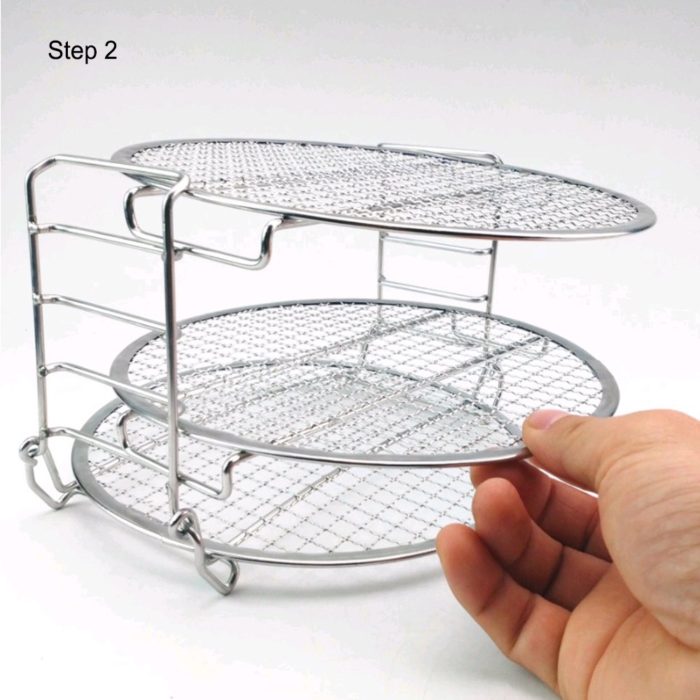 Giá Đỡ Nồi Chiên Không Dầu 5 Tầng Bằng Thép Không Gỉ Cho Ninja Foodi 6.5-8QT