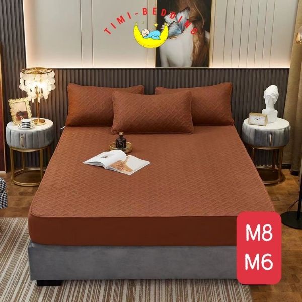 Ga chống thấm cotton chần bông cao cấp thoát mát, kháng khuẩn – drap chống thấm cotton - Timibedding