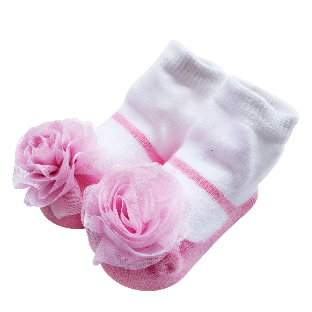 Vớ Cổ Thấp Sanlutoz Bằng Ren Đính Hoa Công Chúa Cho Bé Gái