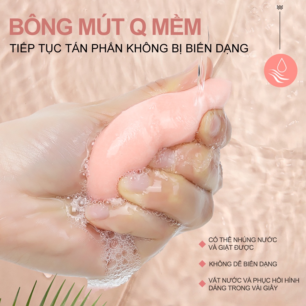 URRACX Mút tán kem nền mút trang điểm mềm mịn