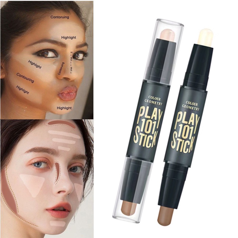 Phấn che khuyết điểm RIPE GIRL hai đầu độ bóng cao trang điểm cho nữ tùy chọn màu sắc