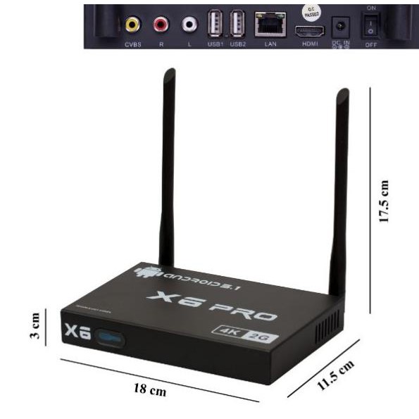 BOX TIVI 4K RAM 2G CÓ BLUETOOTH X6PRO  | BigBuy360 - bigbuy360.vn
