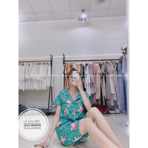 [Rẻ Vô Địch] Bộ Ngủ Pijama Quần Lửng Áo Ngắn Tay Mặc Ở Nhà Set Trang Phục Kate Thái Hoạt Hình Cute Dễ Thương Bánh Bèo Nữ | BigBuy360 - bigbuy360.vn