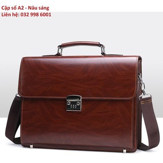 Cặp da khóa số cao cấp A2
