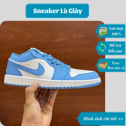 Giày thể thao sneaker jordan 1 low UNC Blue - Fullbox