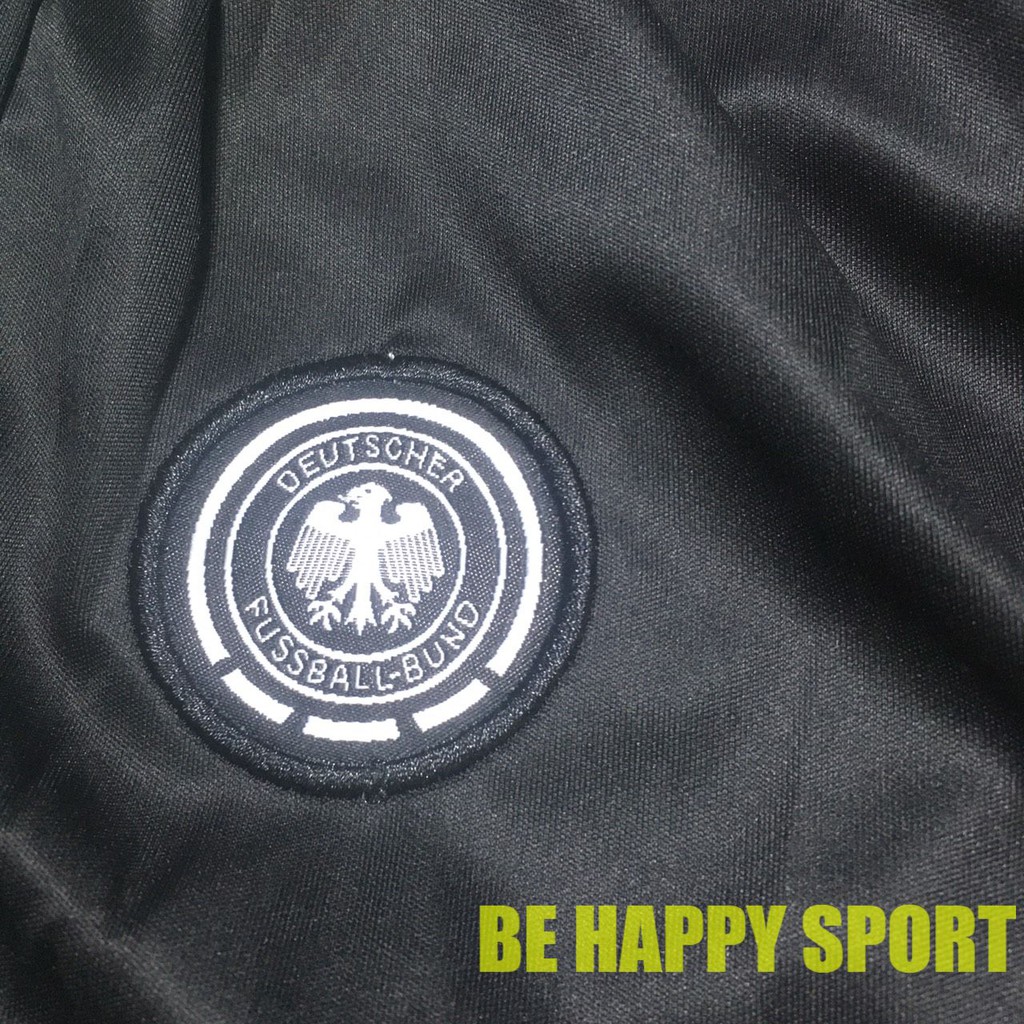 Áo Bóng Đá Nam ĐỘI TUYỂN ĐỨC Màu Đen Vải Thun Thái Co Dãn - Bộ Quần Áo Bóng Đá PP Bởi Be Happy Sport