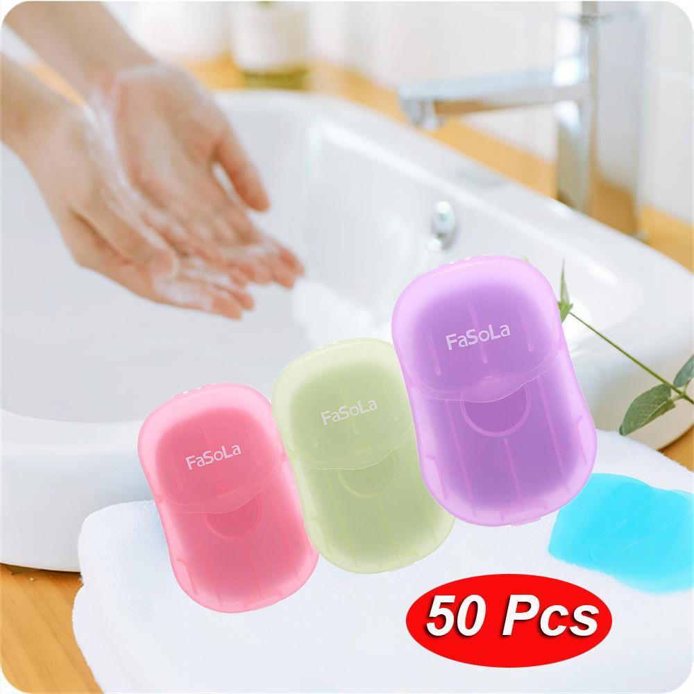 Set 50 Giấy Xà Phòng Dùng Một Lần Tiện Dụng