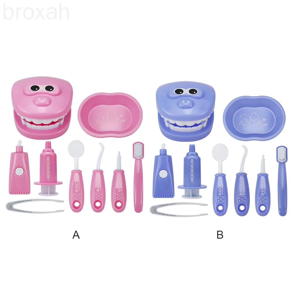 Bộ 9 món bàn chải đánh răng bằng nhựa cho bé