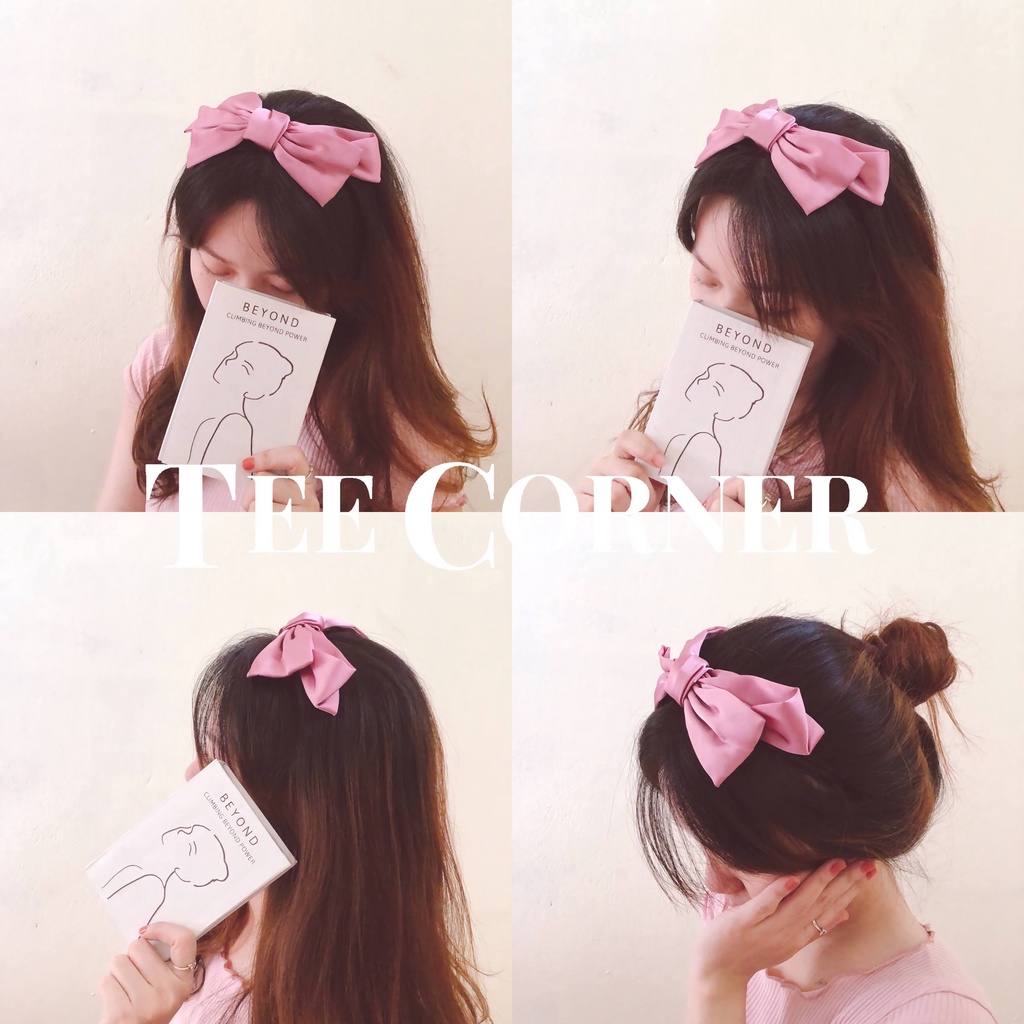 Băng Đô  Cài Tóc Nơ Lớn Tiểu Thư