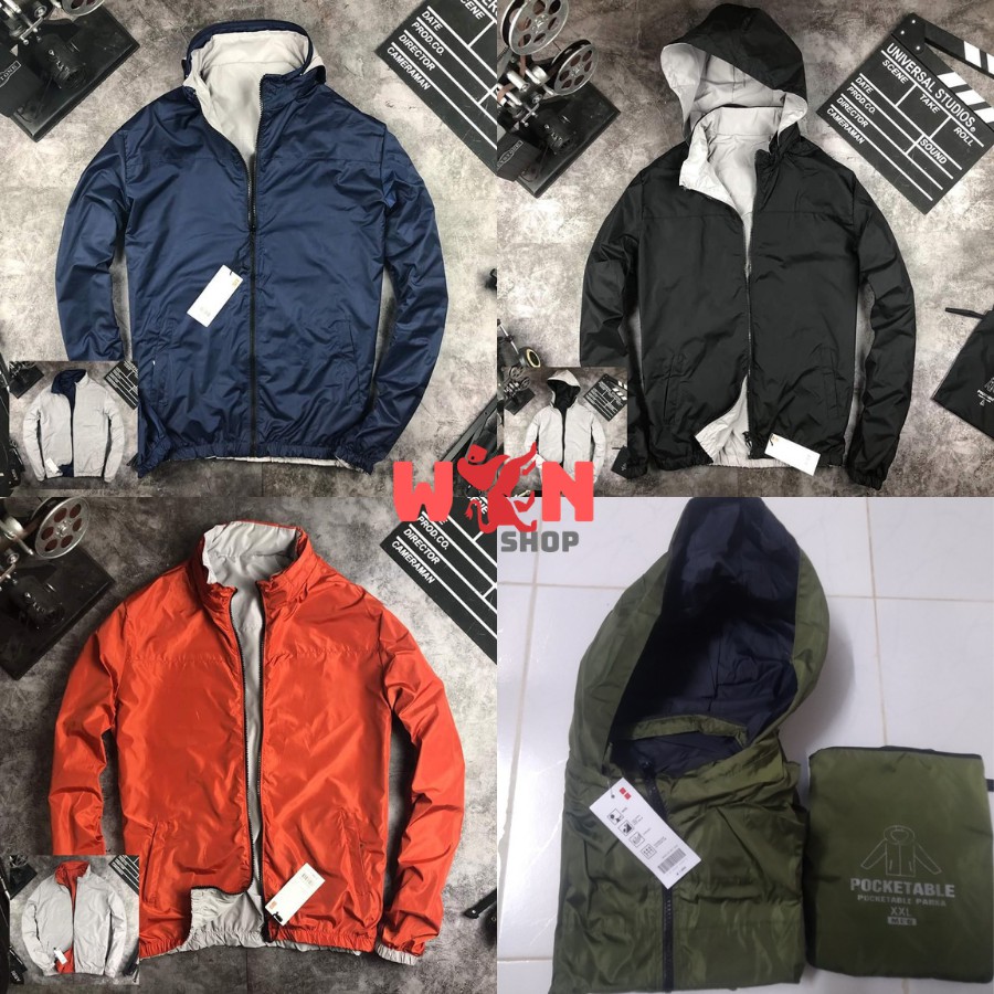 [Mã MA12 hoàn xu 15% tối đa 30k đơn từ 150k]Áo Khoác Gió 2 Mặt Nam / Nữ Tiện Lợi Unipuls Chống Nước, Chống Nắng, | BigBuy360 - bigbuy360.vn