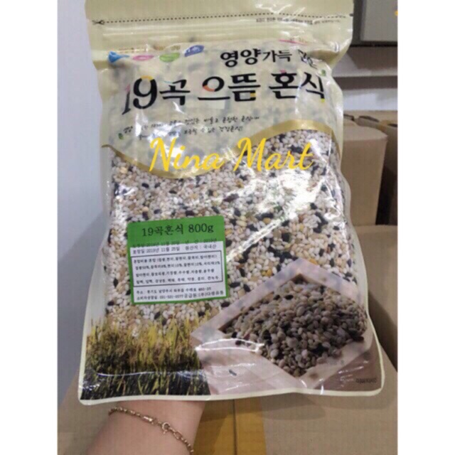 Gạo ngũ cốc 19 và 15 loại hạt 800g Hàn thumbnail