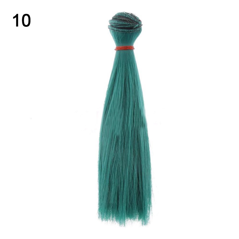 Tép tóc giả thẳng 15cm chịu nhiệt độ cao DIY cho búp bê