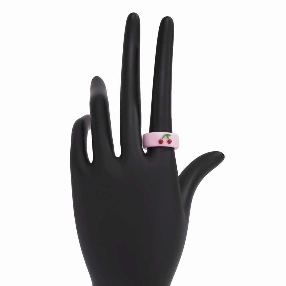 Nhẫn Acrylic Dập Nổi Họa Tiết Hình Học Màu Kẹo Thời Trang Hàn Quốc 2021 Cho Nữ