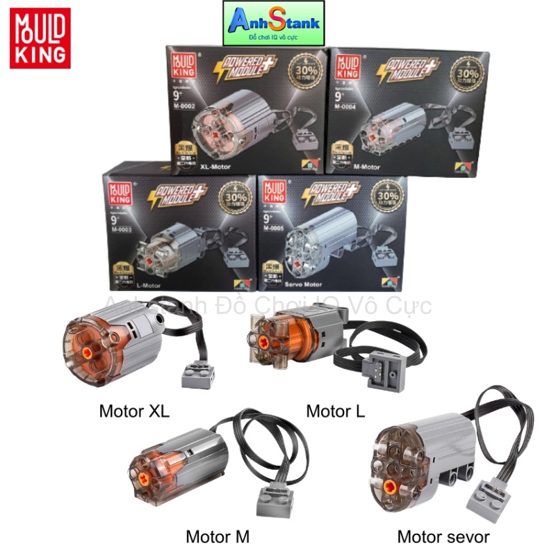 Động cơ technic chuẩn STEM hiệu suất cao hãng Mouldking tương thích với mô hình 9686, technic, education bảo hành 1:1