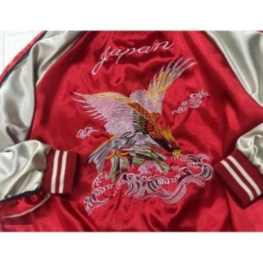 [freeship - Hàng cao cấp]❤️ ảnh thật áo bomber thêu chim đẹp xuất sắc Japan Sukajan Souvenir jacket