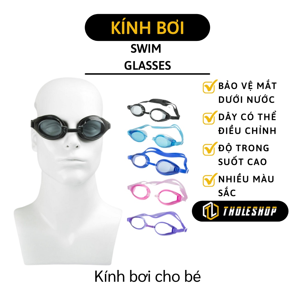 Kính Bơi Trẻ Em - Kính Bơi Silicone Có Thể Điều Chỉnh Được Dành Cho Người Lớn Và Bé 5677