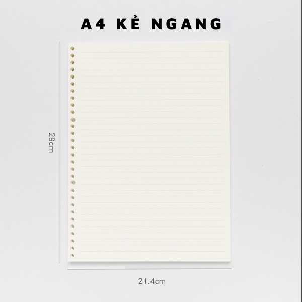 Ruột sổ còng giấy Refill size A4 B5 làm sổ planner bullet journal