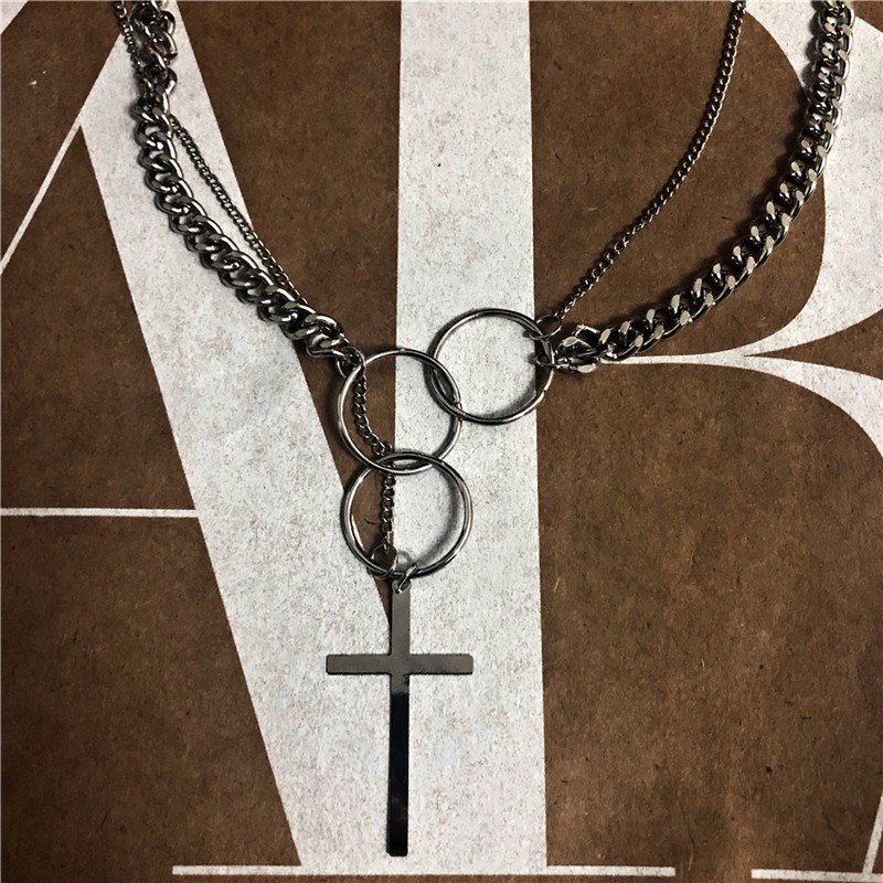 Vòng Cổ Mặt Chữ Thập Phong Cách Hip Hop Thời Trang Cho Nam Và Nữ
