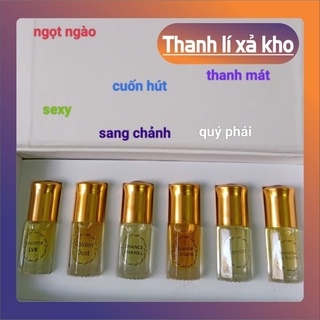 Tinh dầu nước hoa dubai , nuoc hoa , tinh dau , set 6 , 5 chai , set mini , dubai set