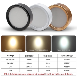 Đèn LED gắn trần 220V 3W 5W