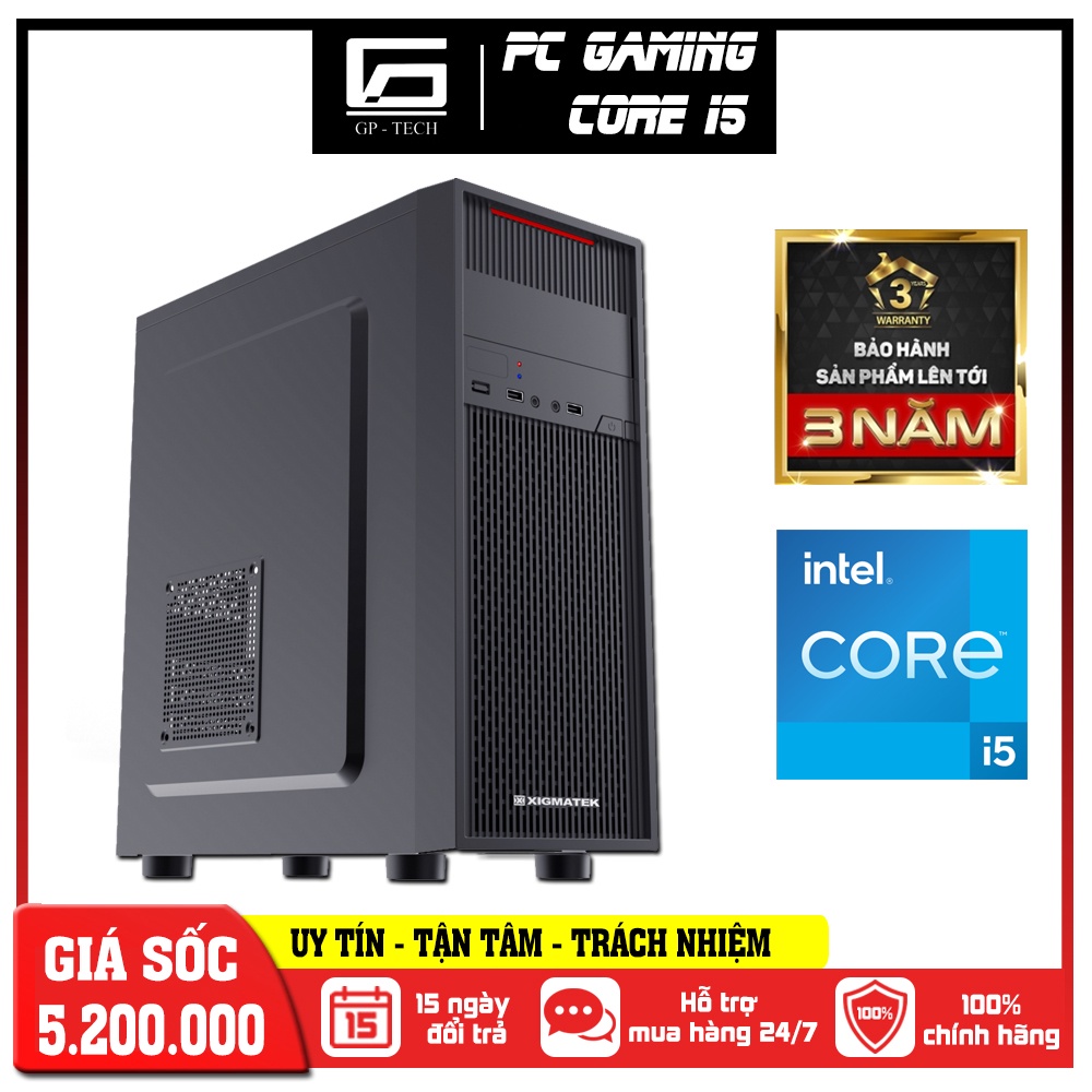 PC Gaming H61 i5 3550 Chiến game cực ổn định New 36 tháng bảo hành