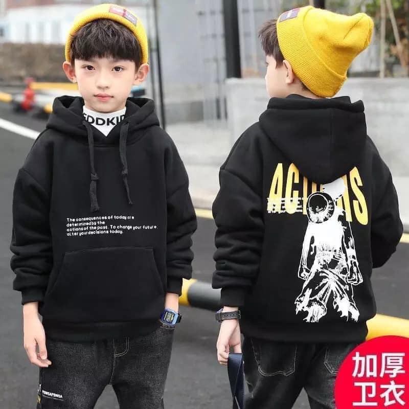 Áo nỉ HOODIE bé trai lót nhung