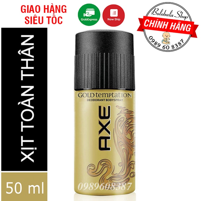Xịt nước hoa khử mùi toàn thân cho nam AXE 50ml/ 135ml