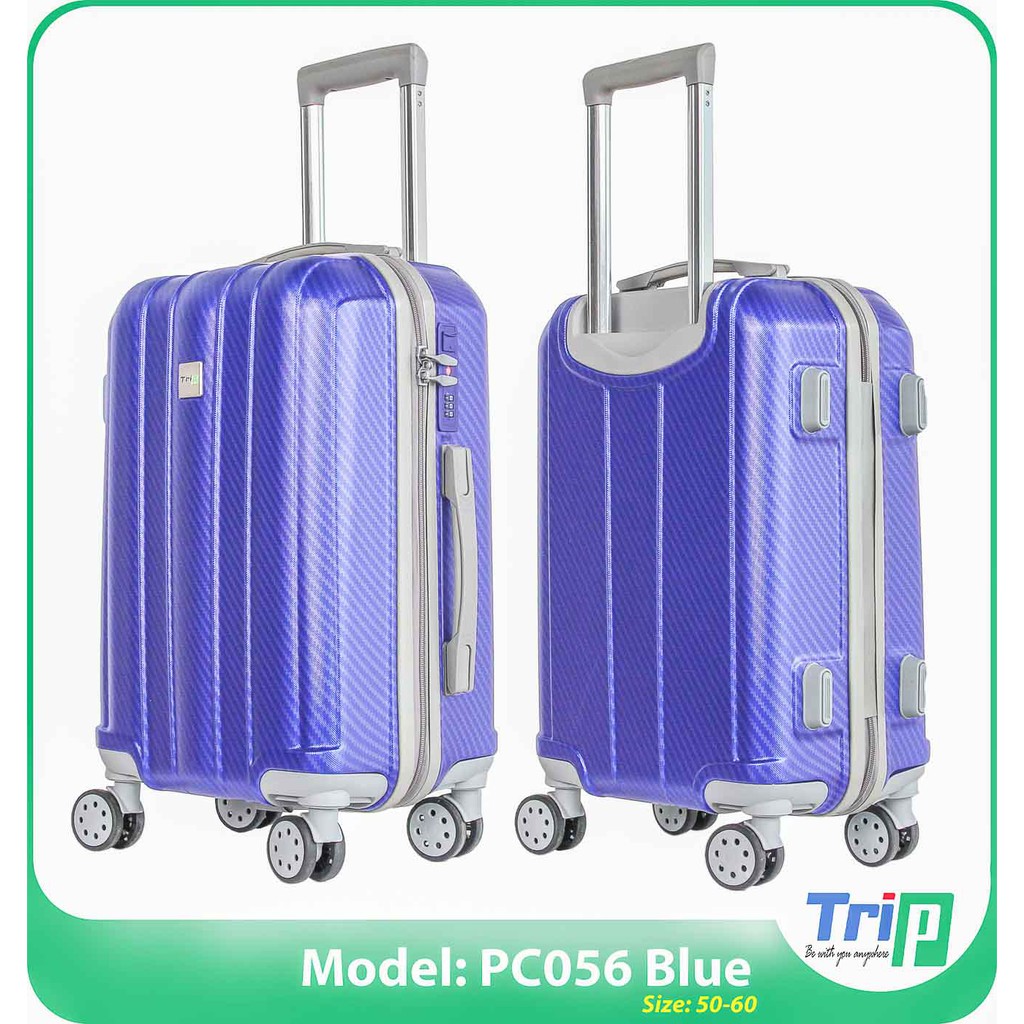 Bộ 2 Vali Chống Trộm TRIP PC056 - Size 20+24inch - Màu Xanh Dương