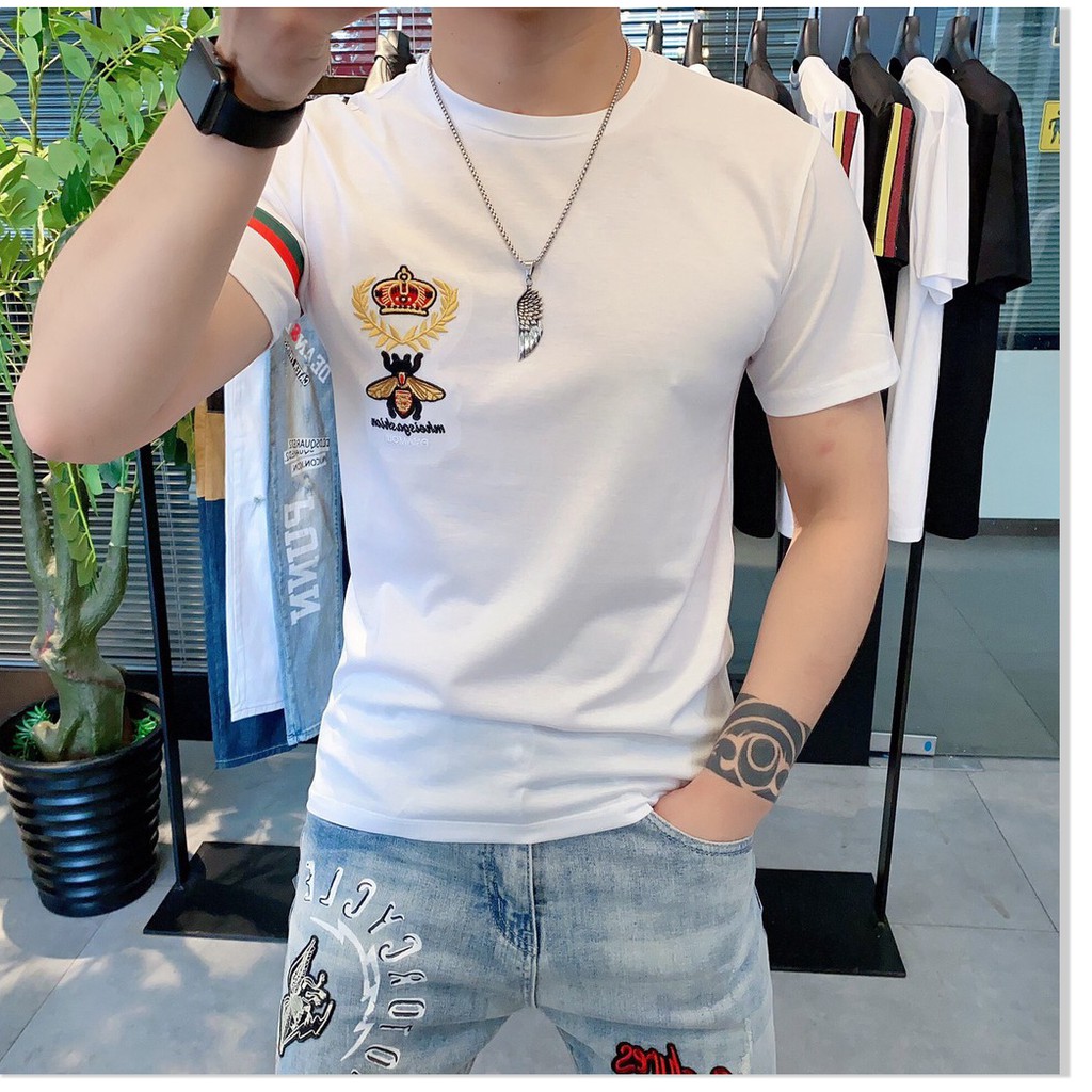 Áo Thun Tay Ngắn Không Cổ | Áo Phông Phối Màu Free Style# HP