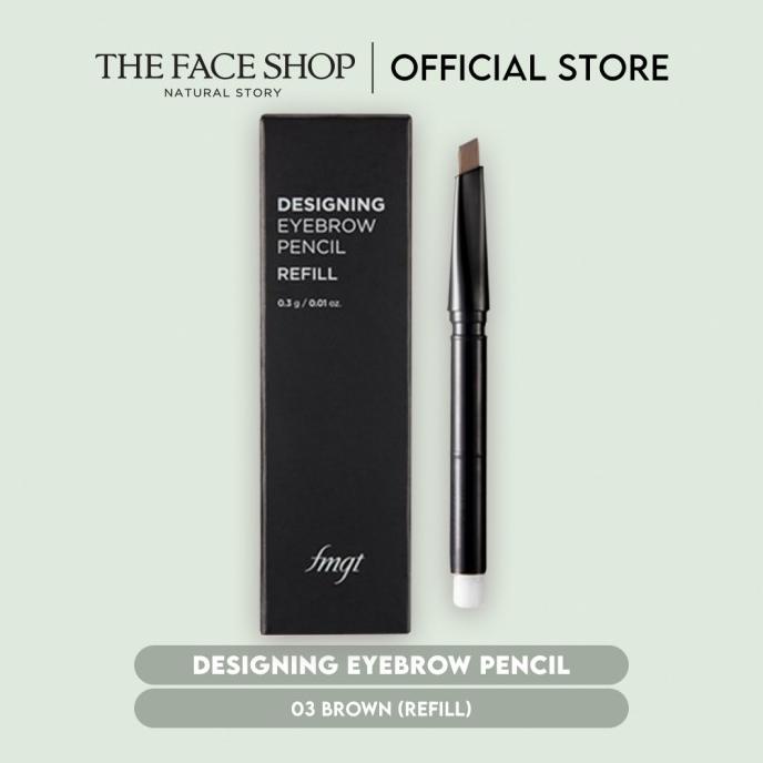 THE FACE SHOP Bút chì kẻ lông mày 03 màu nâu (Refill) - 0.3gr - chính hãng