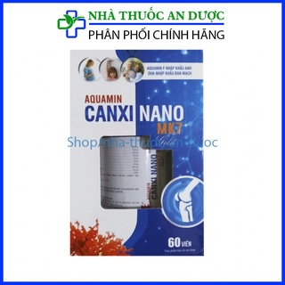 Viên uống bổ sung canxi Aquamin Canxi Nano MK7 Gold giúp tăng chiều cao, giảm còi xương – Hộp 60 viên