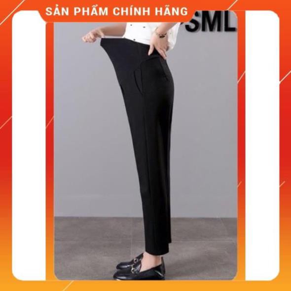 [Hàng cao cấp] Quần bầu công sở cao cấp❤️chất umi loại 1❤️Ko phải chất tuyết mưa hàng rẻquần bà bầu có chun chỉnh QB201