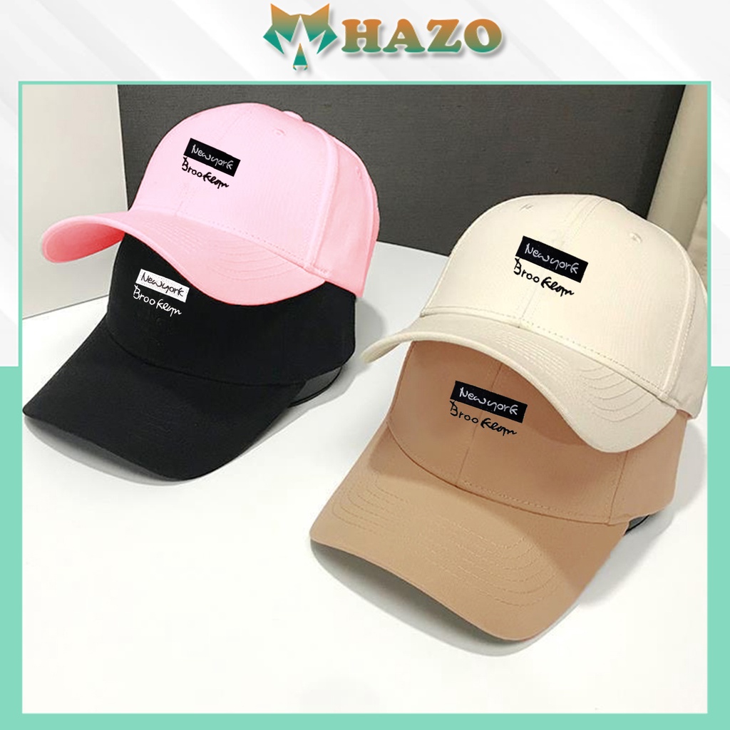 Mũ Lưỡi Trai Nón Kết Thêu Chữ Newyork And Apas Phong Cách Ulzzang Form Unisex Nam Nữ - Hazo
